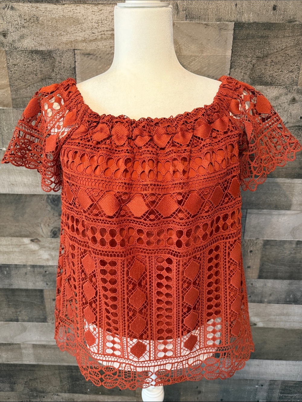 Maurices Crochet Top Size M